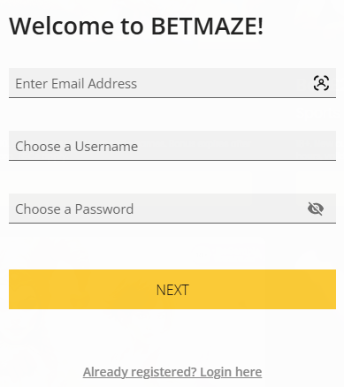 BETMAZE_Registration
